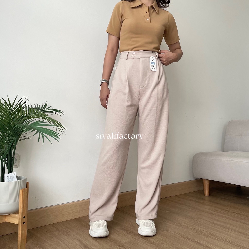 SIVALI Niki Pants - Cullote Pants - Celana Kulot Wanita - Celana Kantor Formal / Casual