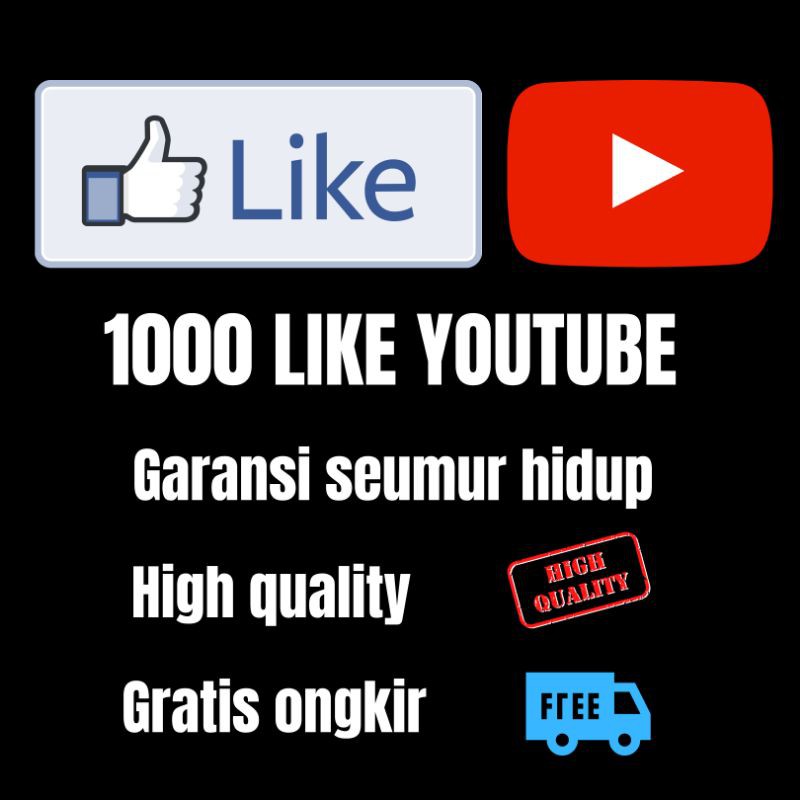 [ BEST ] 1000 Like youtube murah ( permanent ) , like bonus , like youtuber, Like monetize