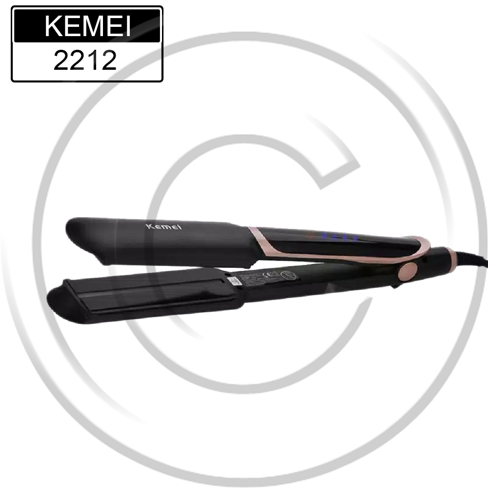 KEMEI / KM-2212 / Catokan Rambut Plat Lebar Lurus InfraRed