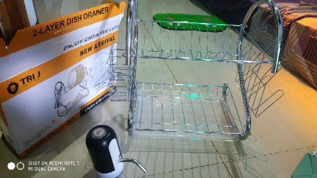 Rak Piring Stainless 2 Susun