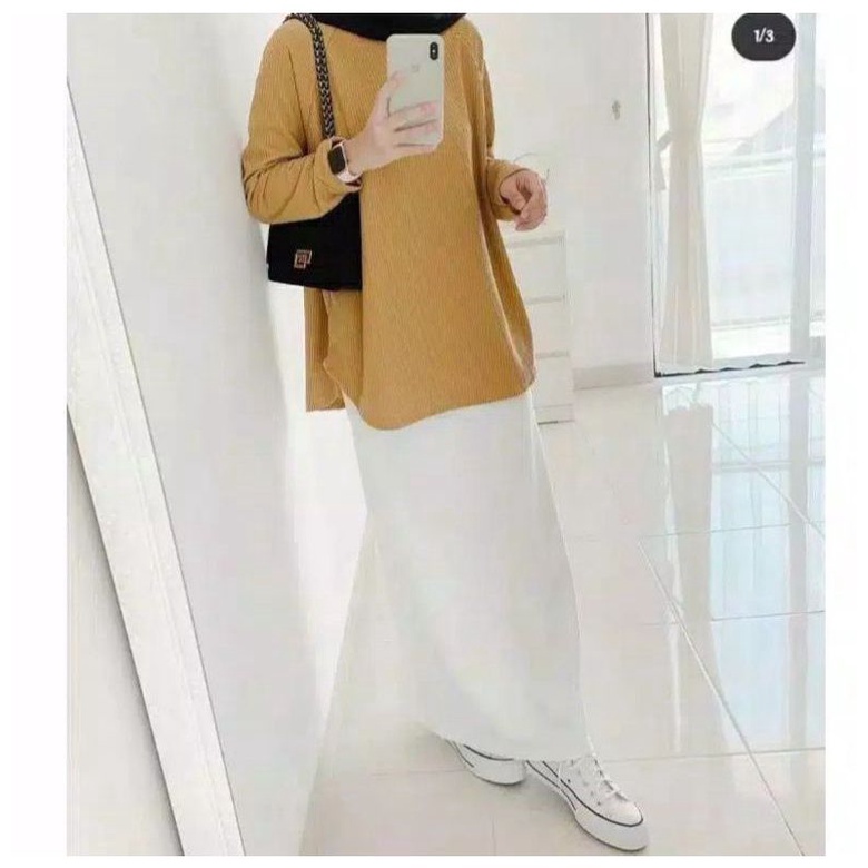 Rok Span Panjang Tanpa Belahan | Rok Span