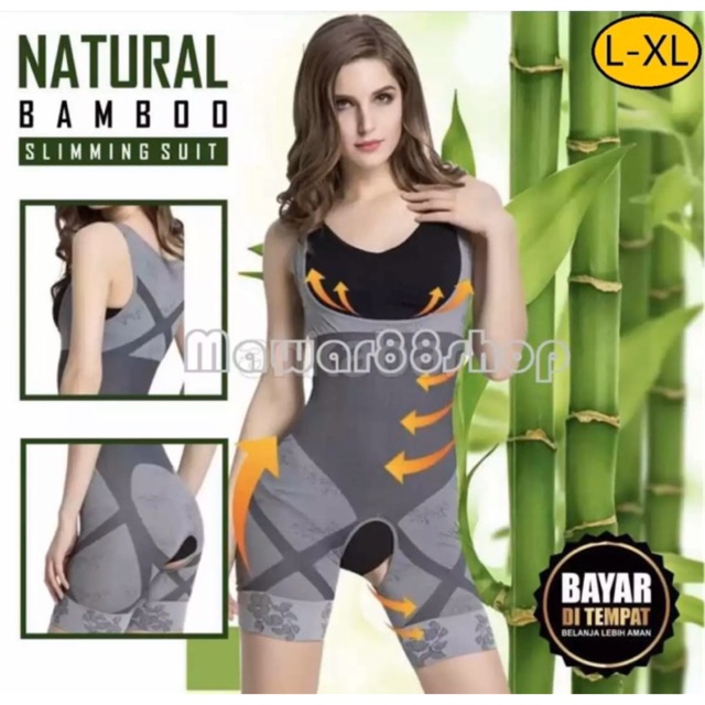 BAJU NATURAL BAMBOO SLIMMING SUIT / BAJU BAMBOO / Baju Pelangsing