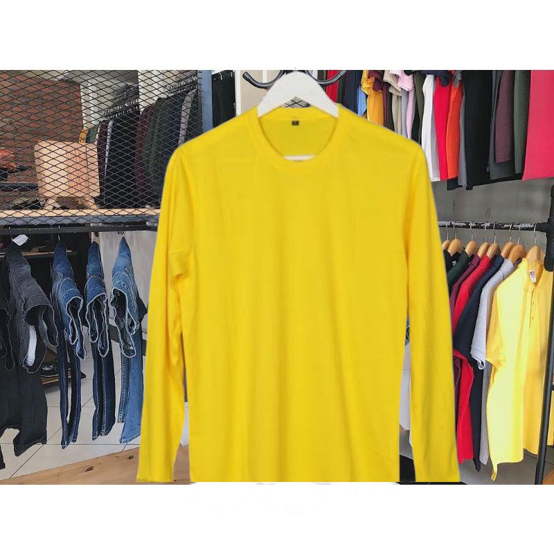 ( TANGAN PANJANG) KAOS LENGAN panjang pria wanita PAKAIAN cowok cewek promo fashion warna basic kuni