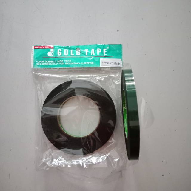 

Doble tape spon 1 cm double tape gold tape isolasi bolak balik