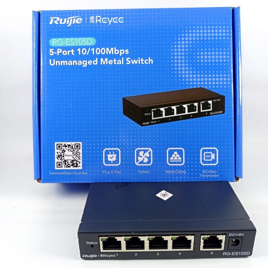 SWITCH HUB RUIJIE RG-ES105D 5 PORT