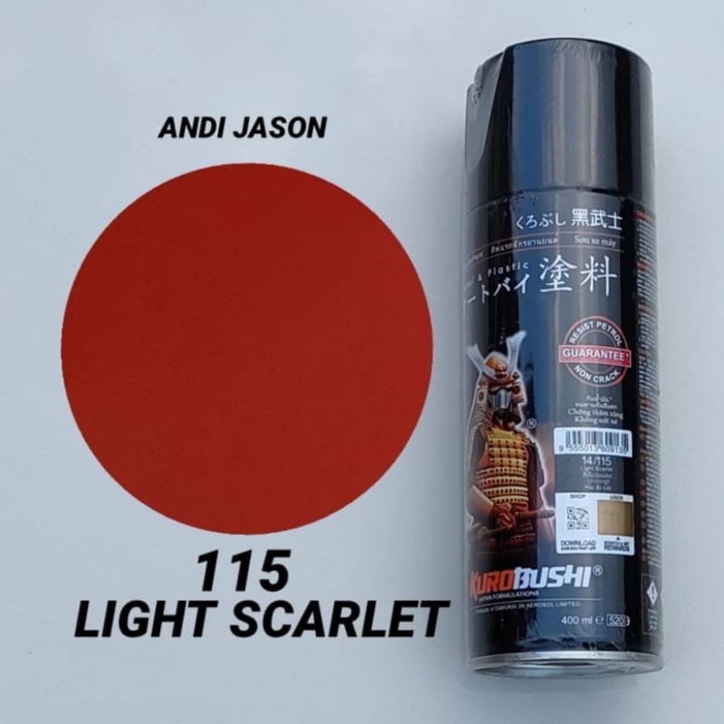 CAT SEMPROT SAMURAI PAINT 400CC NO 115 LIGHT SCARLET