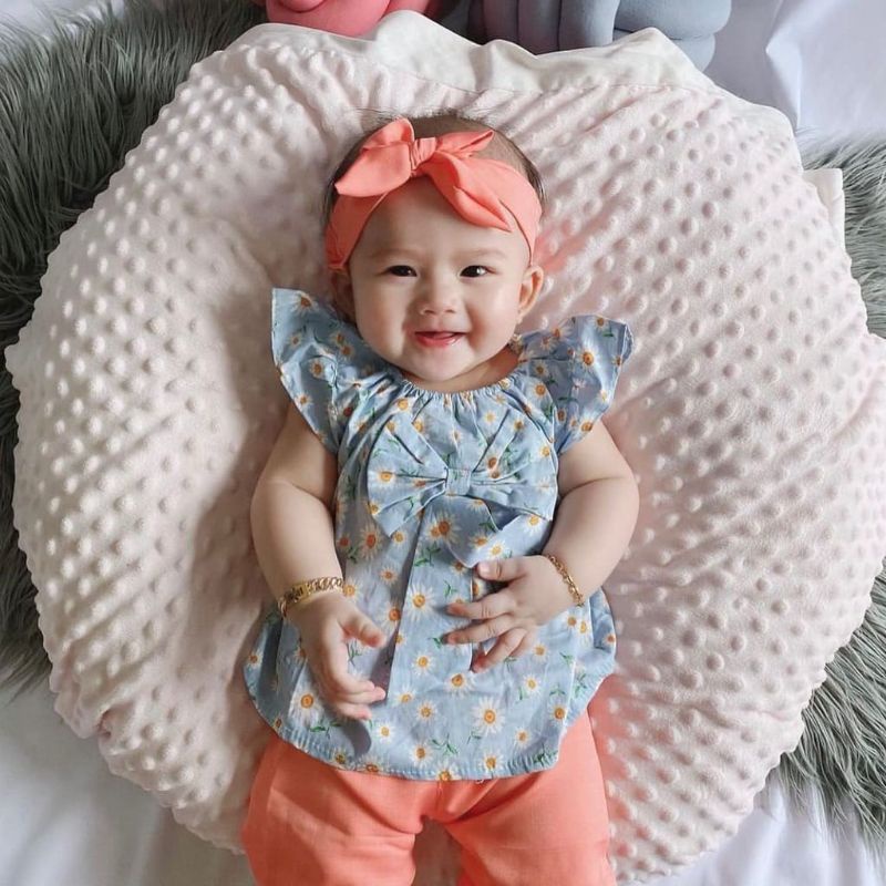 SETELAN BAJU BAYI PEREMPUAN SABRINA BAYI 0-18 BULAN FREE BANDANA HELIA CLOWN SUIT / SETELAN SABRINA BABYGIRL