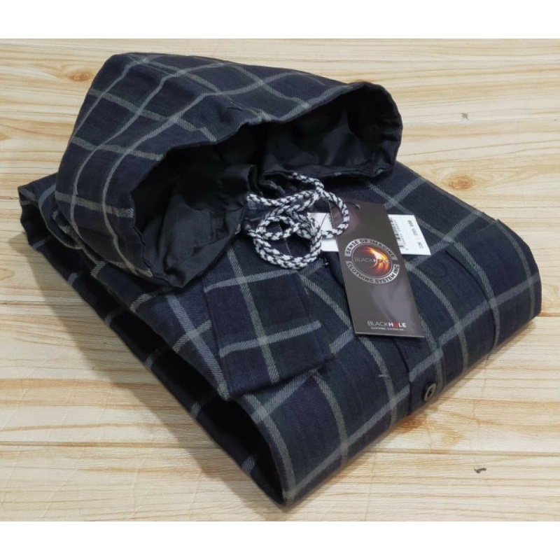 Oversize Hoodie Flanel Kemaja Flanel Jumbo Pria