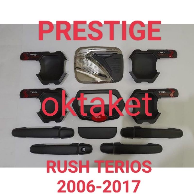 paket outer handle tank cover rush terios TRD 2007 2012 2015 2017 Trd Sportivo hitam