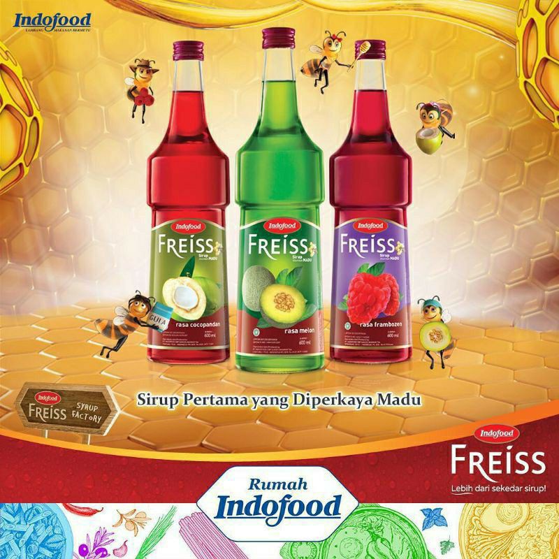 

Indofood Freiss Sirup Cocopandan 500 Ml