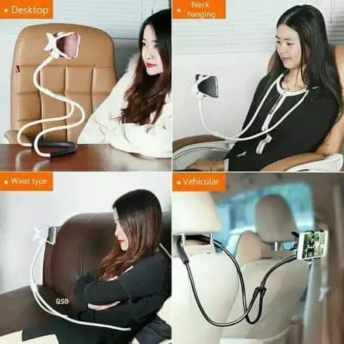 LAZYPOD LEHER LAZY NECK LAZY POD HOLDER HP FLEXIBLE HANGING PINGGANG