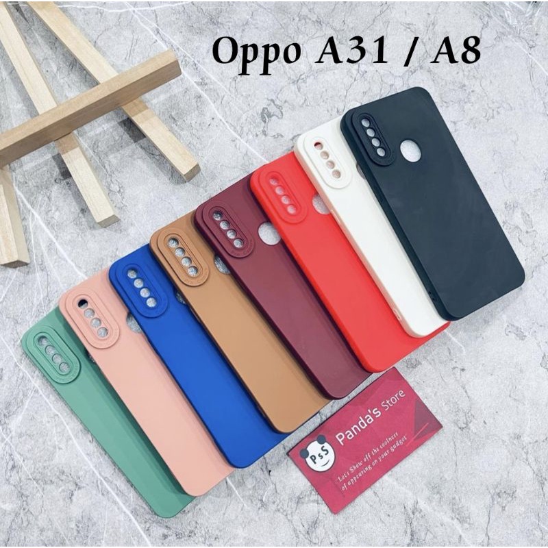 Softcase Pro Camera Oppo A31 / A8 2020 Candy Case Full Color 3D Silikon TPU