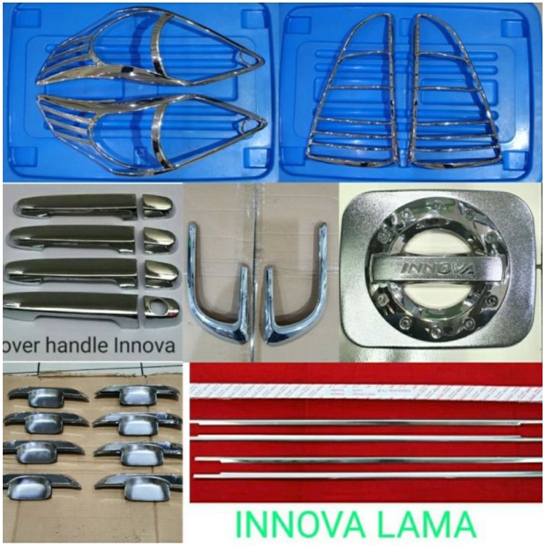 1 set aksesoris lengkap Crome Grand Innova 2014-2015
