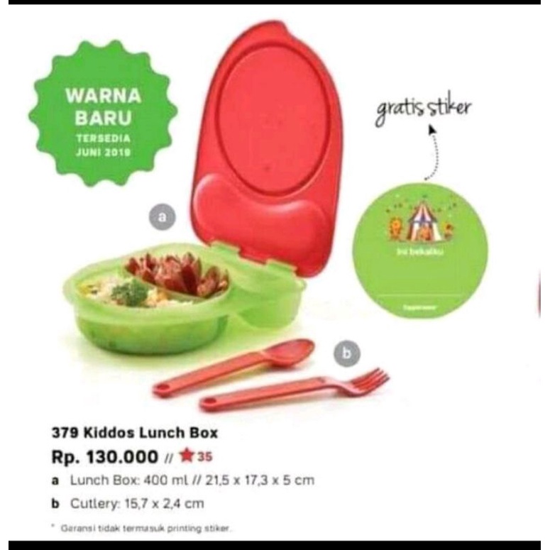 Kotak makan anak /Kiddos lunch box tupperware