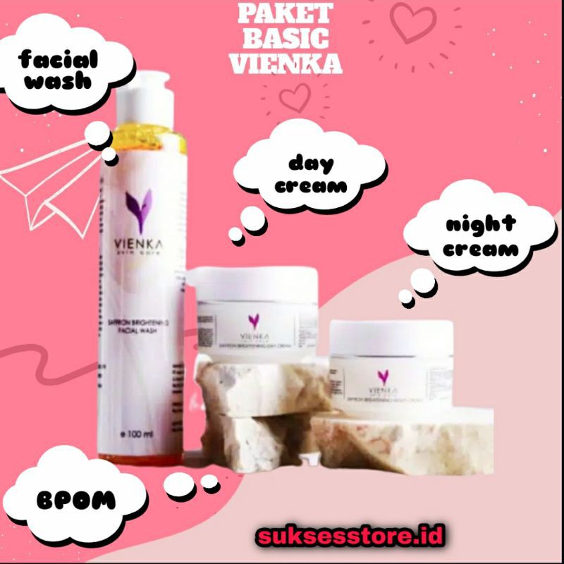 PAKET BASIC SAFFRON BRIGHTENING VIENKA SKINCARE