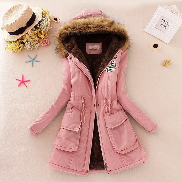 Jaket Import Wanita Parka Bulu Musim Dingin Winter Musim Hujan- Jaket Motor Wanita Anti Angin Import-5