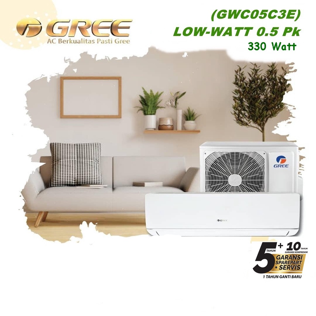 AC Gree 1/2 PK Low Watt (GWC-05C3E)