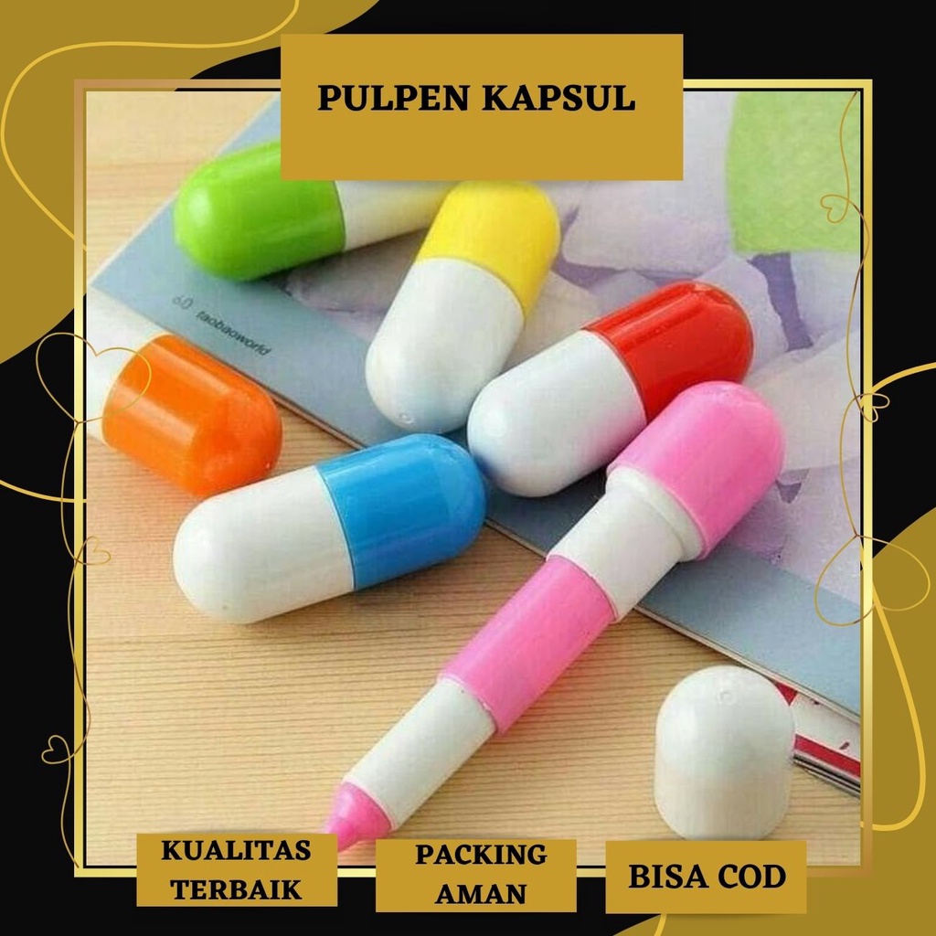 

Pulpen Kapsul Unik Murah Praktis