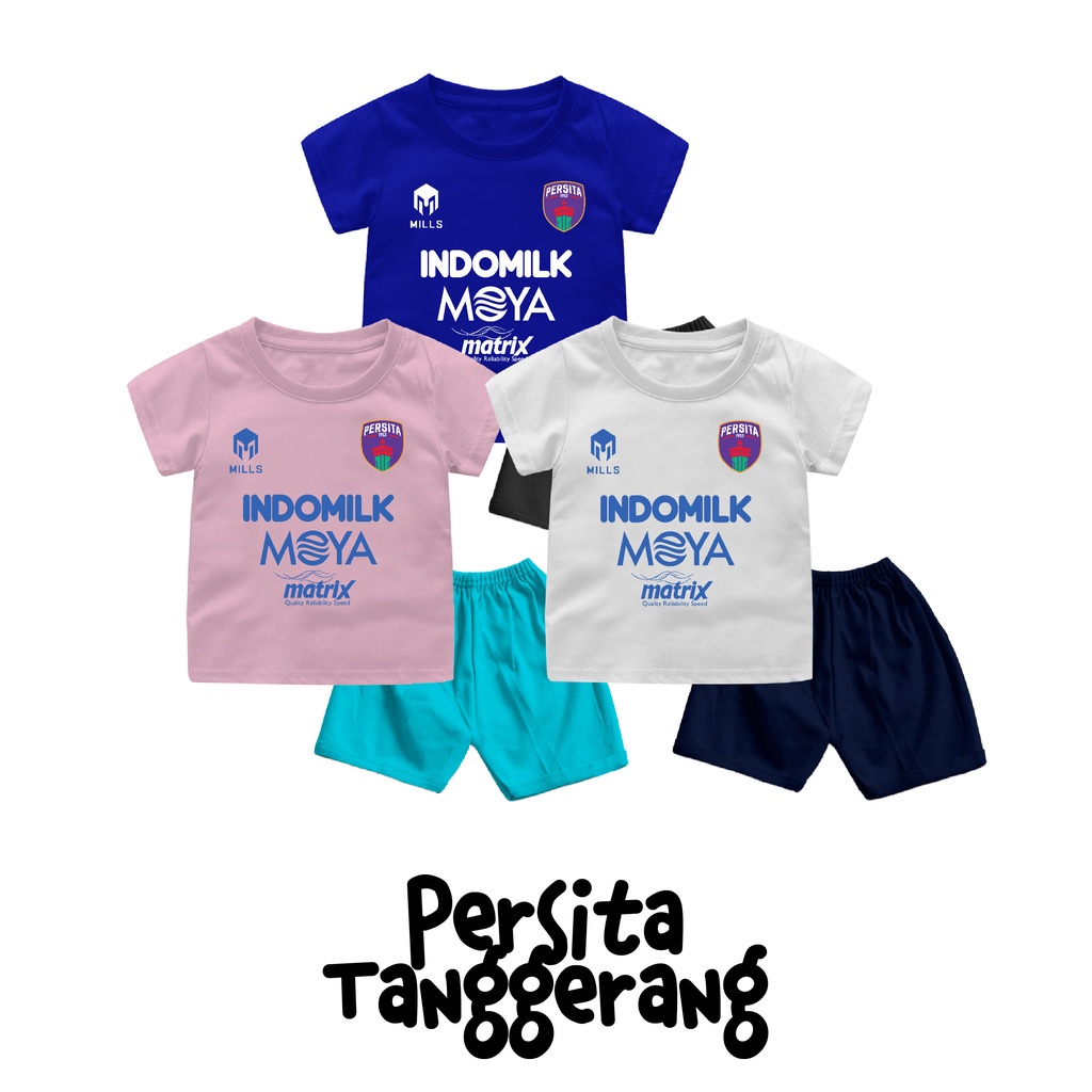 Setelan Bola Bayi dan Anak Liga Indonesia BALI MADURA BORNEO Untuk Usia 6 Bulan-8 Tahun Bahan Cotton Combed 30s