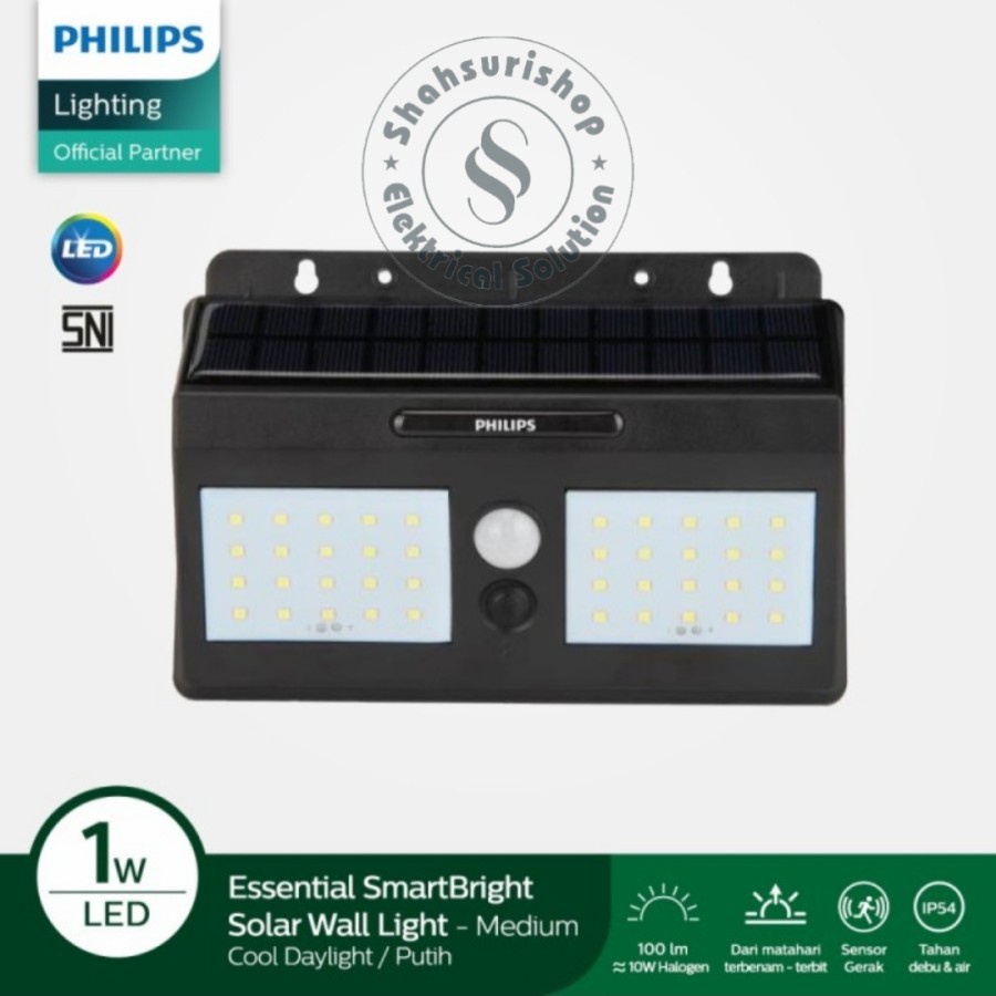 PHILIPS BWS010 LED100/75 ID 1 WATT LAMPU DINDING LED SOLAR PANEL