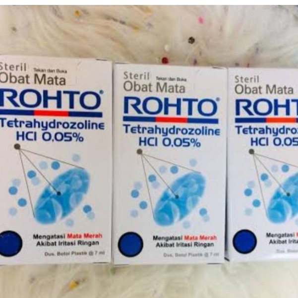 Rohto Obat Tetes Mata 7mL (Cool / Steril) Mata Merah / Mata Iritasi / Pelembab Mata