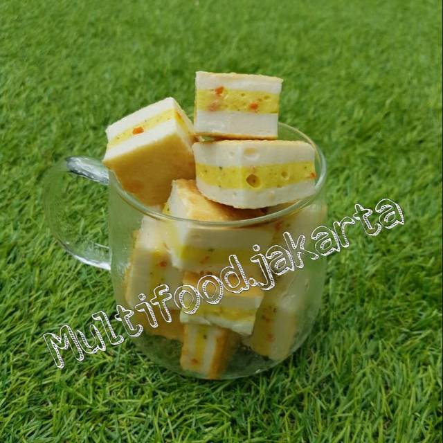 

Bakso ikan tofu sandwich / bakso olahan ikan 450 gr Mr. Ho shabu shabu