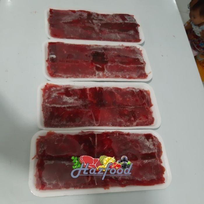 

AUS SLICE BEEF 250 GRAMAN × 4