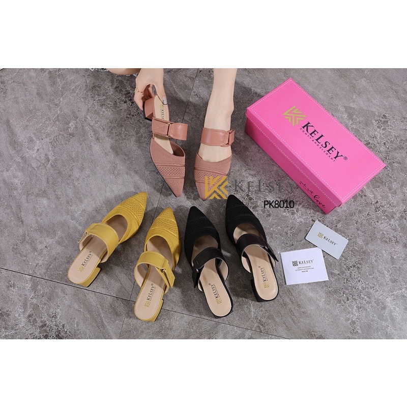 (GRATIS ALAS KAKI) NICOLE SANDAL WANITA HAK TAHU 4CM  KELSEY PK8010