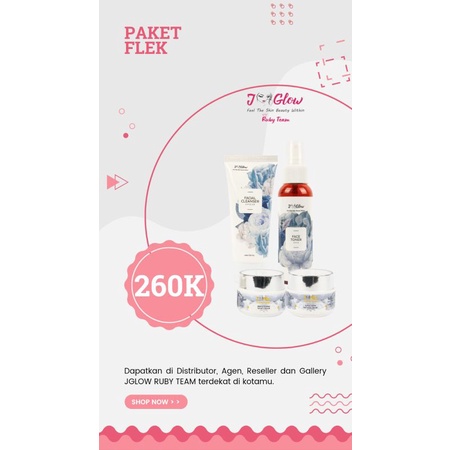 skincare paket jglow paket flek