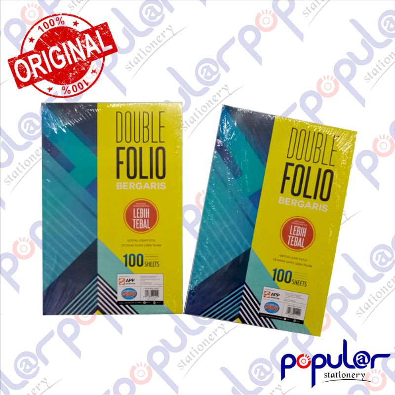 

Kertas Garis Folio Sinar Dunia 100