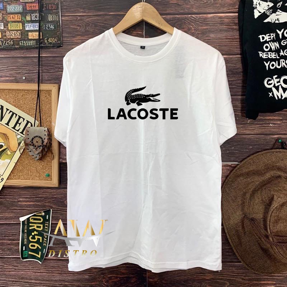 COD Baju Kaos Distro Lacocak Keren Text Hitam Premium Quality Lengan Pendek Kaos Tulisan Kaos Kata-Kata Kaos Sablon