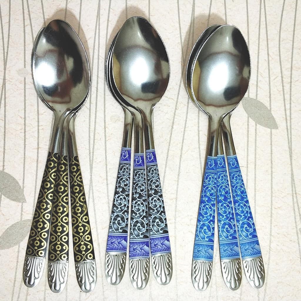 Jual Ecer Satuan Sendok Makan Stainless Tebal Motif Batik Shopee Indonesia