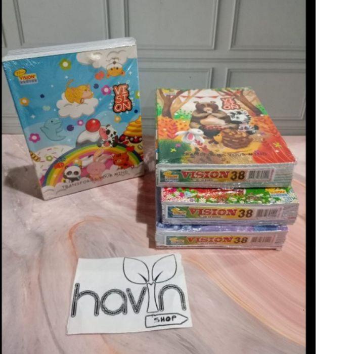 

BUKU VISION 38HLM 1 LUSIN 10 BUKU TERORIGINAL !