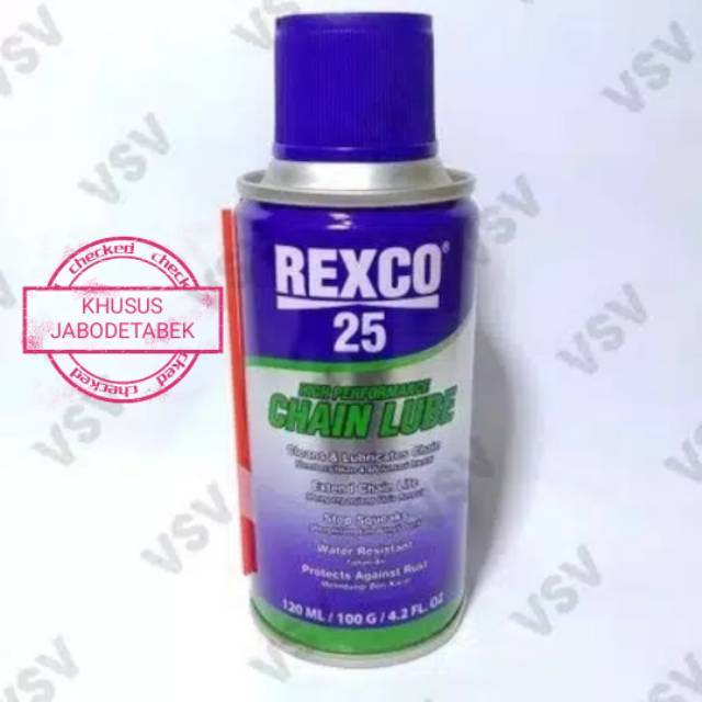 REXCO 25 (120ml) chain lube pembersih rantai