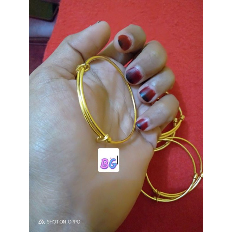 gelang lilit polos anak bayi - 5 thn lapis ems