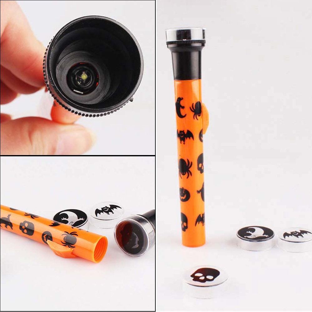 [ DIY Halloween small projection lamp flashlight toy for Kid Halloween festival Gift ]