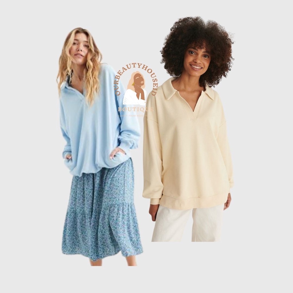 S.OLIVER Sweater Wanita Loungellife Boyfriend Sweatshirt