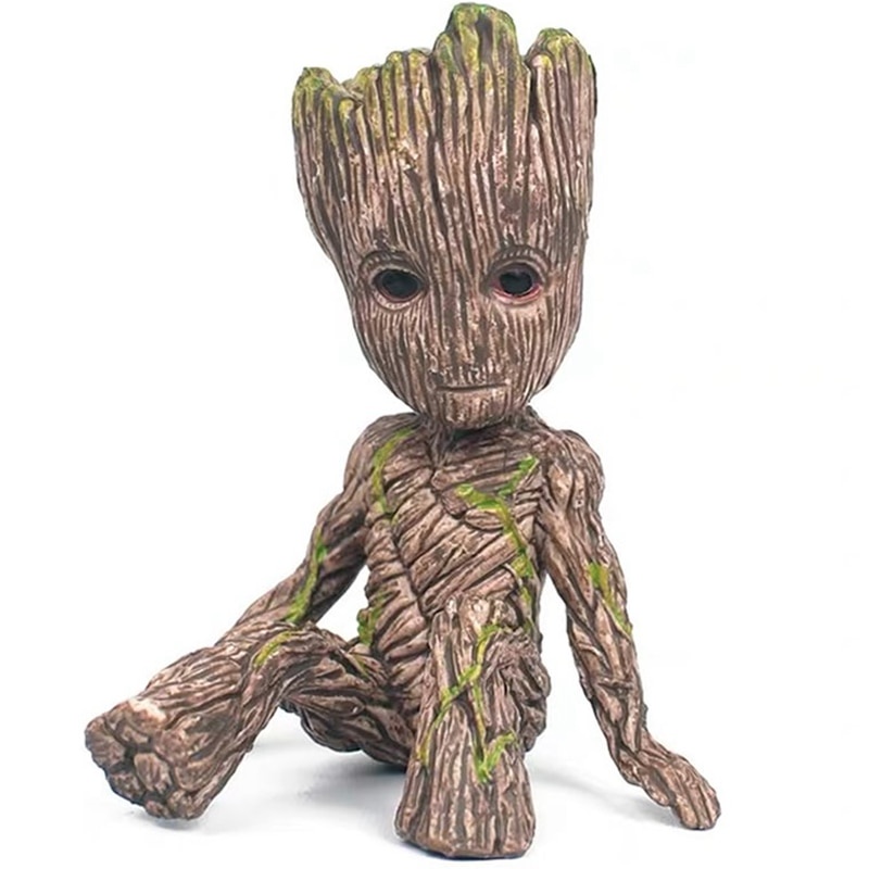 6CM Tree Man Groot  Action Disney Figure Toy Model Marvel Avengers Mini Guardians Of The Galaxy Figure Sitting Toys