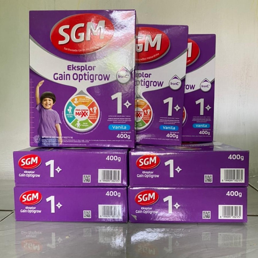 Susu SGM GAIN OPTIGROW 1+ Vanila 400g