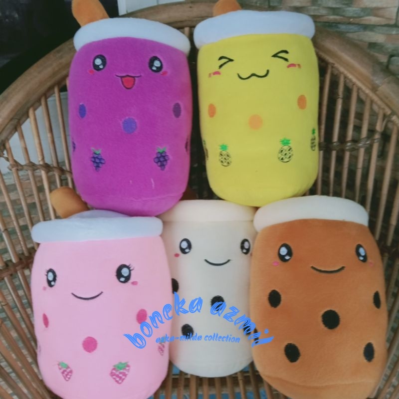 Boneka boba bubble milk tea size m