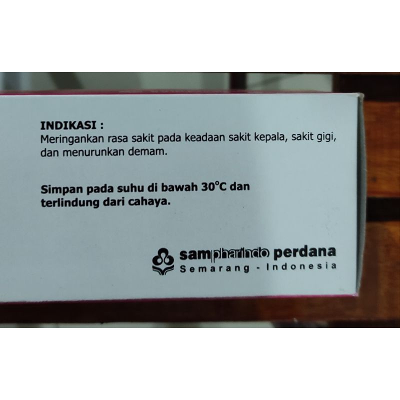 Mirasic Forte 650 Mg isi 100 KAPLET / Paracetamol 650 MG / Penghilang Nyeri Dosis Tinggi