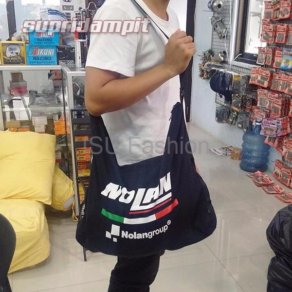 Tas Helm Logo Nolan Bahan Tebal Halus Ukuran Besar