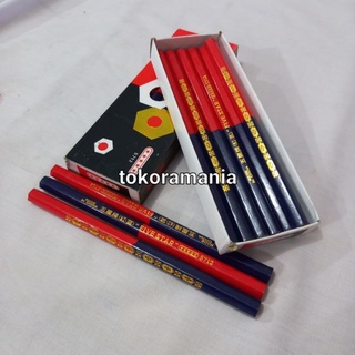 Jual Pensil Jahit Pola Merah Biru Five Star Besar | Shopee Indonesia