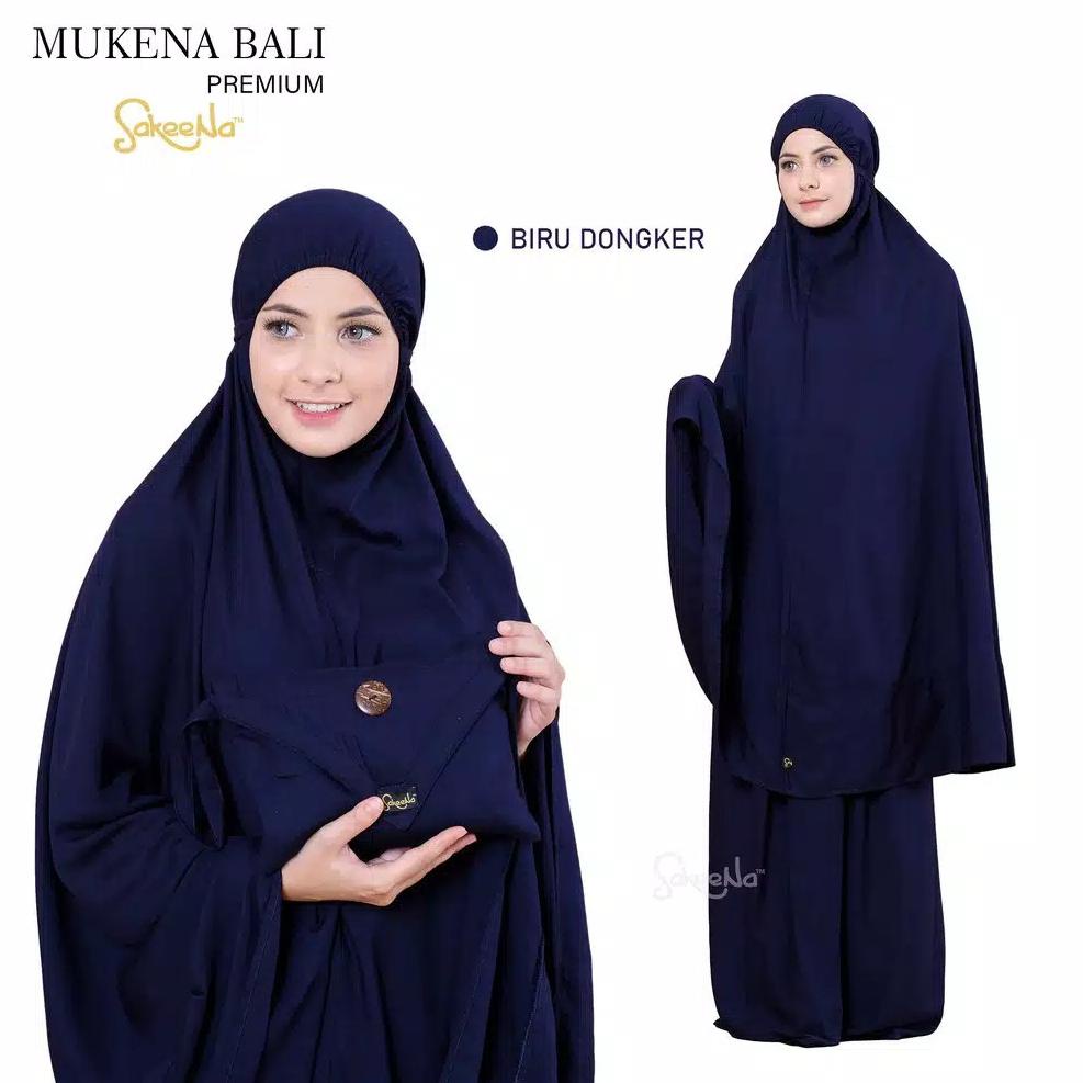 ❁ Mukena Bali Jumbo Polos SakeeNa Premium Dewasa ✤