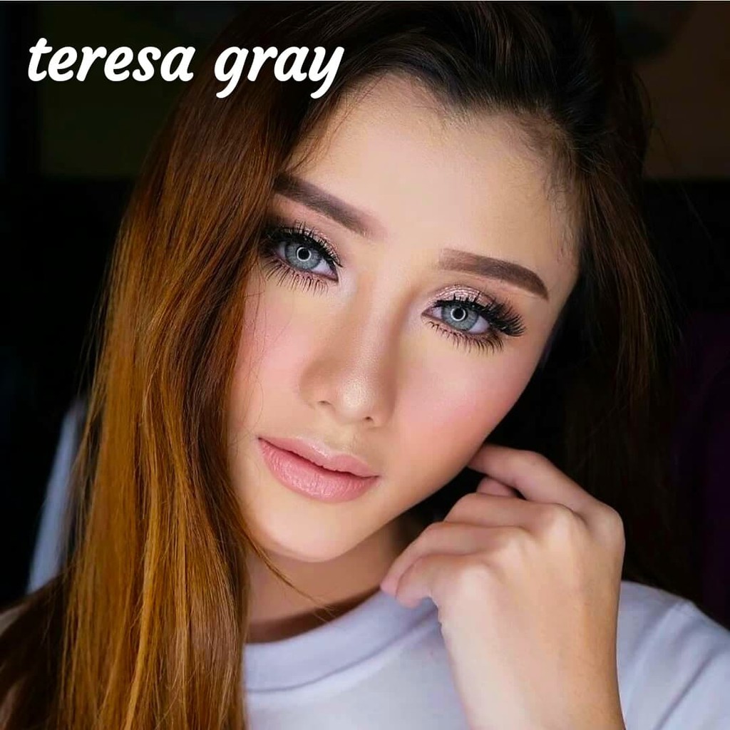 GEOEYES - Softlens Teresa for Wedding - Soflen Warna Gray Blue Brown