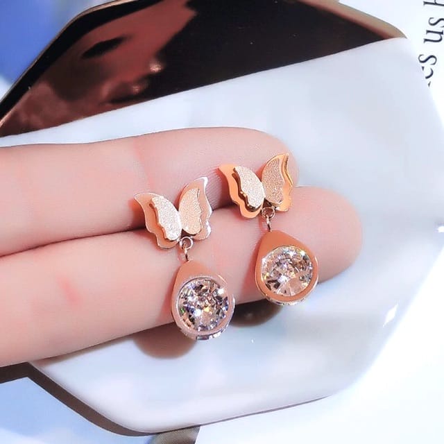 Anting TITANIUM Wanita Terkini Anti Luntur dan Karat Selamanya / Anting Titanium Jepit Import / Anting Wanita Korea Import Terkini / Anting Titanium Asli Ori Anti Karat