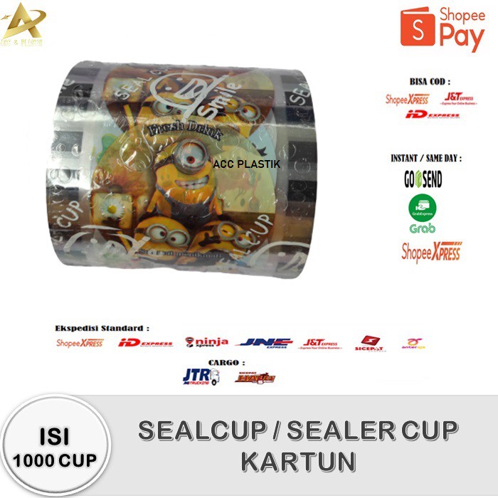 Jual Plastik Lid Cup Sealer Cup Kartun 1000cup Seal Cup Plastik Sealer Cup Kartun Shopee 4731