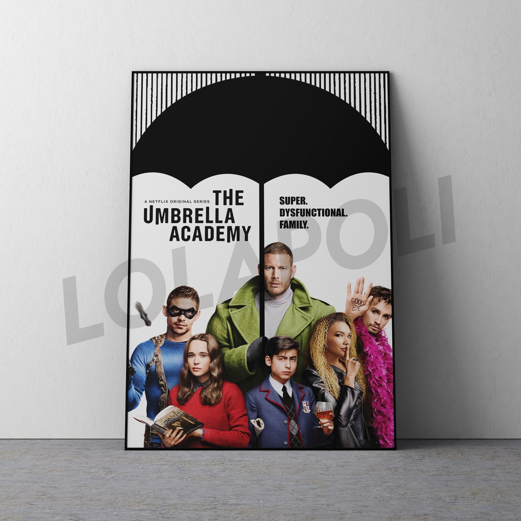 Hiasan Dinding Poster Kayu - Series The Umbrella Academy