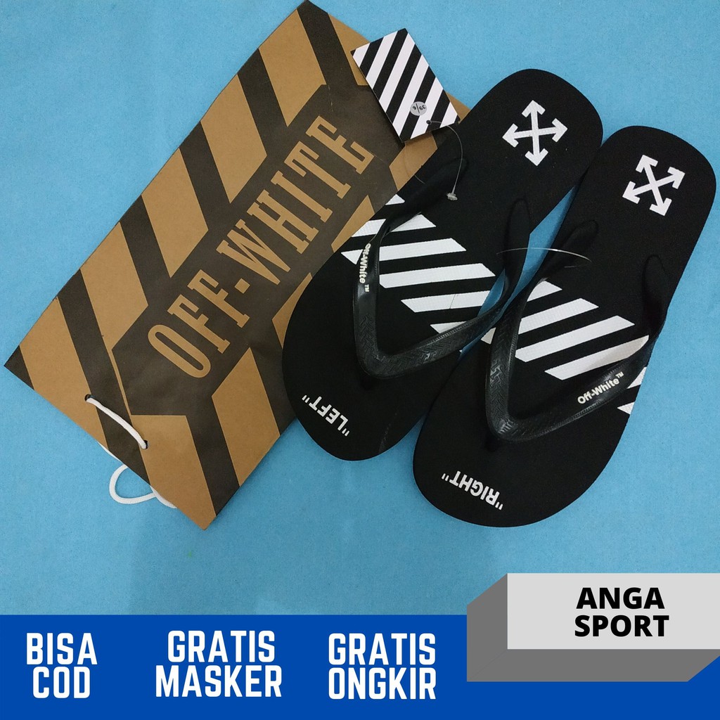 SENDAL JEPIT PRIA OFF WHITE / SANDAL KASUAL COWOK / SENDAL DISTRO / SENDAL SANTAI PREMIUM