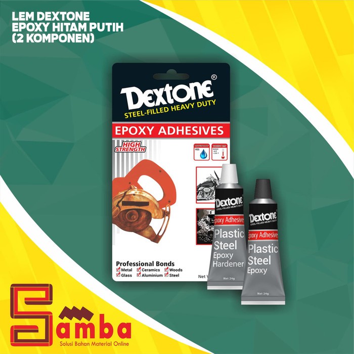 

LEM DEXTONE EPOXY HITAM PUTIH / LEM DEXTONE 2 KOMPONEN